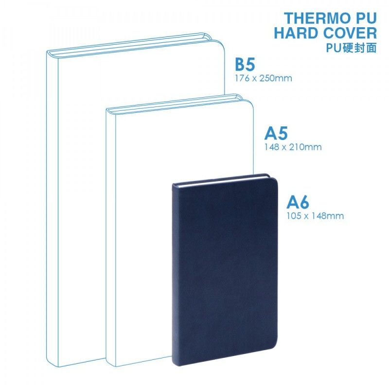 Wholesale PU A6 Hard Cover Notebook