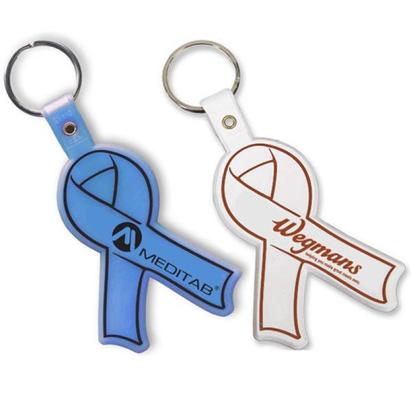 Wholesale Awareness Ribbon Flexible Keytag-[EM-27107]