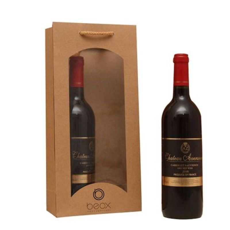 Wholesale Wine Bags with Window Olive Oil Waterproof Handbags