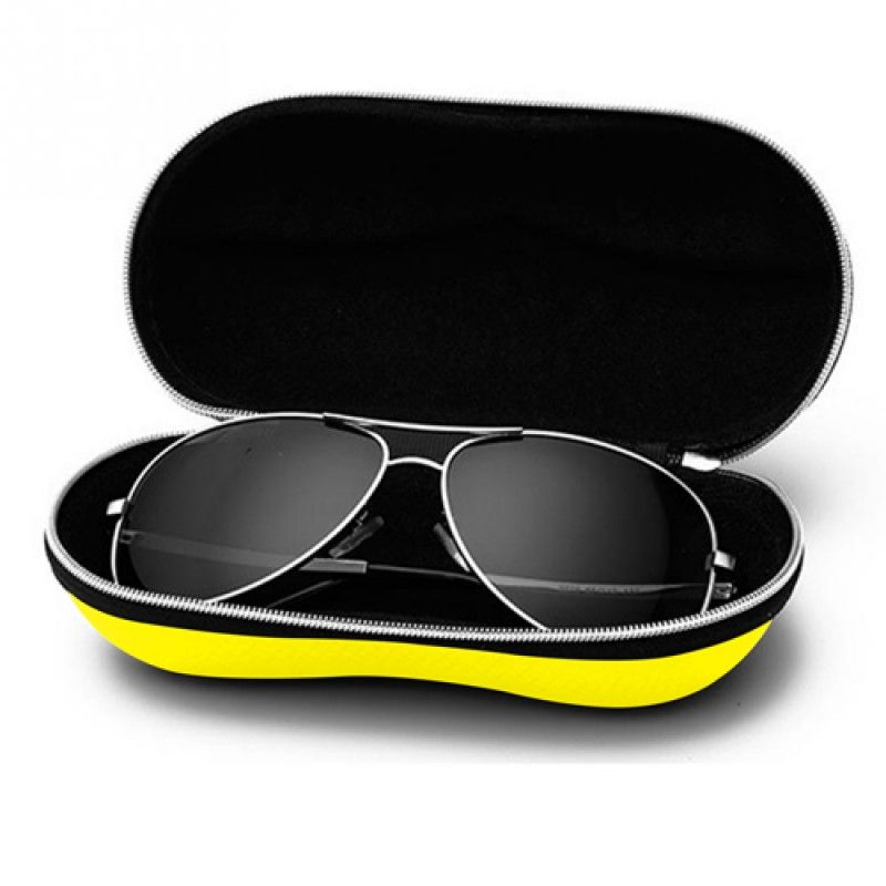 Wholesale Portable Fiber Zipper Glasses Case