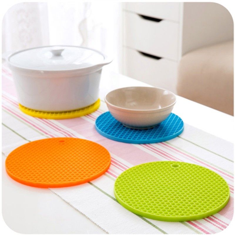 Wholesale Round Shaped Heat Resistant Silicone Coaster