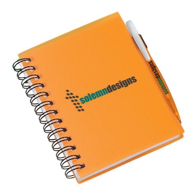 Wholesale 5&quot; x 7&quot; Plastic Cover Notebook & Pen-[BG-27400]