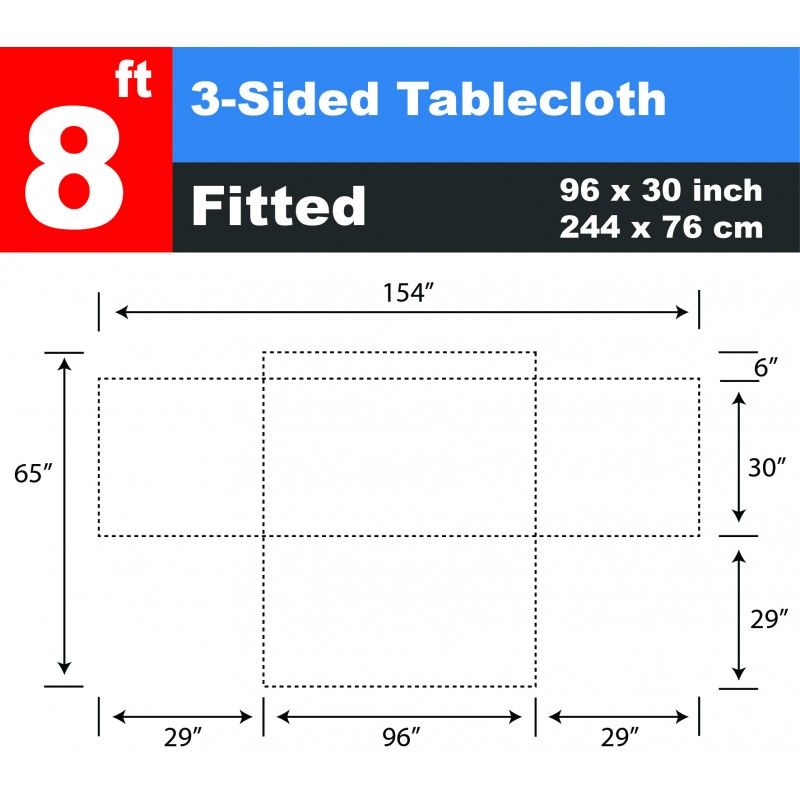 Wholesale 8 ft Table Cloth