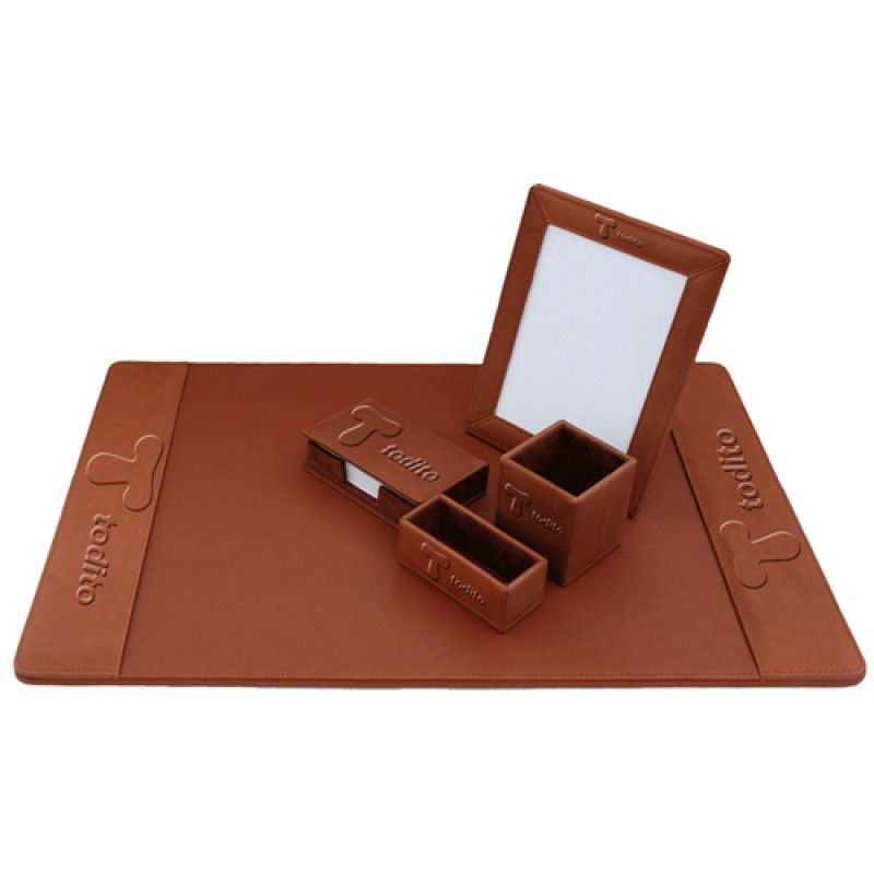 Wholesale Five-Piece Leather Desk Pad Set