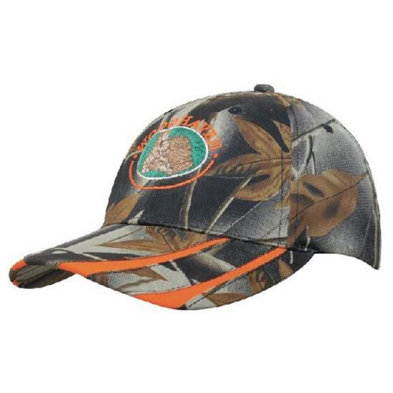 Wholesale 2-Tone Leaf Print Camouflage Cap-[HW-28030]