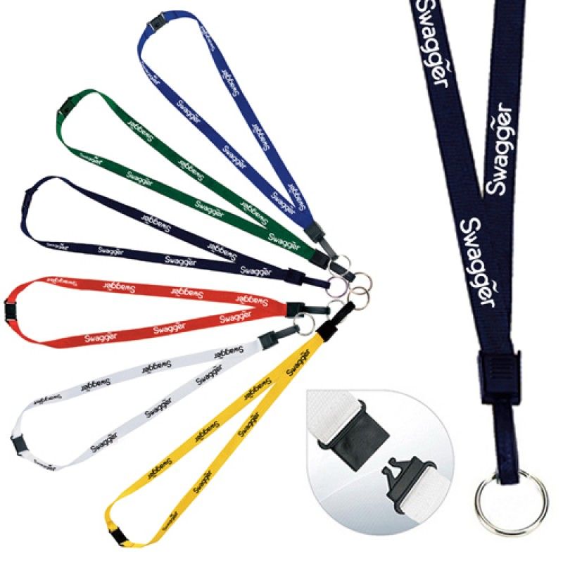 Wholesale Half Inch Key Ring Breakaway Lanyard