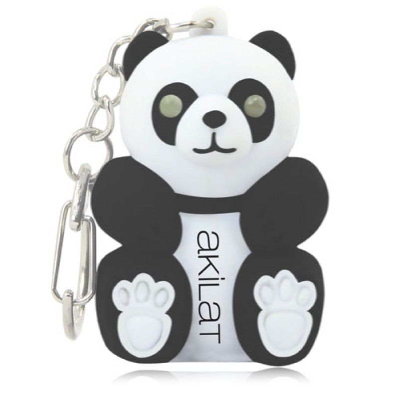 Wholesale Panda Light keychain With Sound