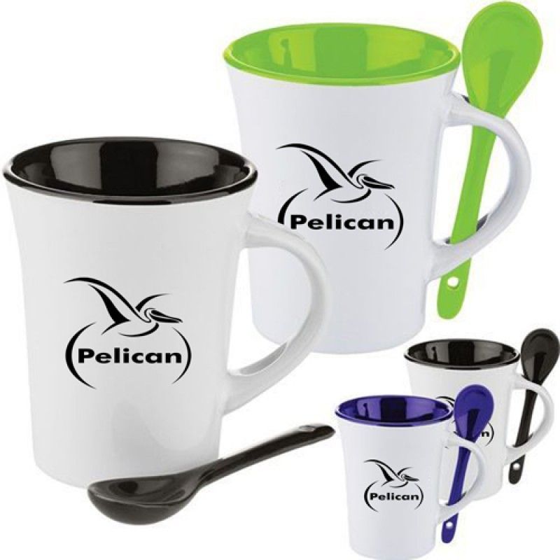 Wholesale Matching Spoon Ceramic Mug