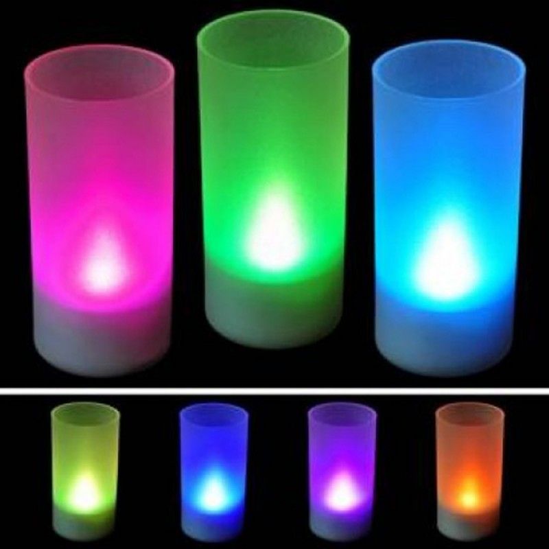 Wholesale 7 Color Led Candle With Plastic