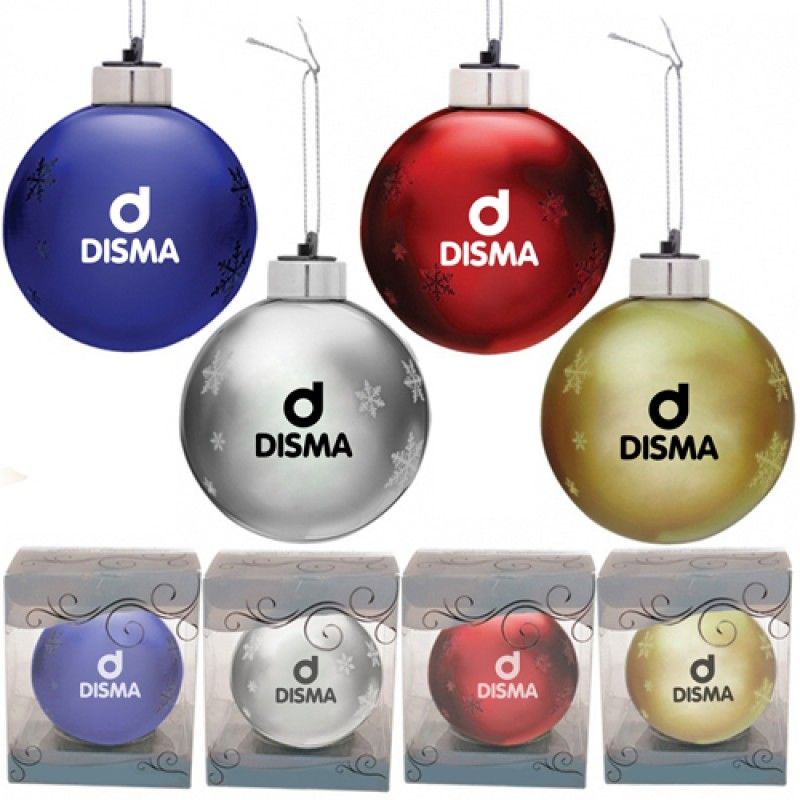 Wholesale Round Light-Up Glass Ornament