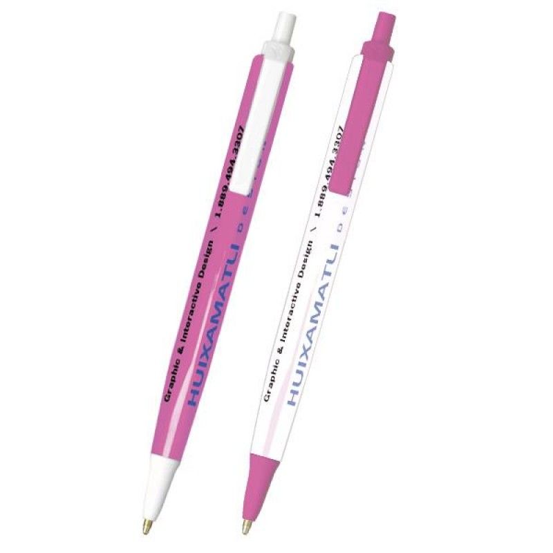 Wholesale Pink Tri-Stic Pen-[BG-27029BC]