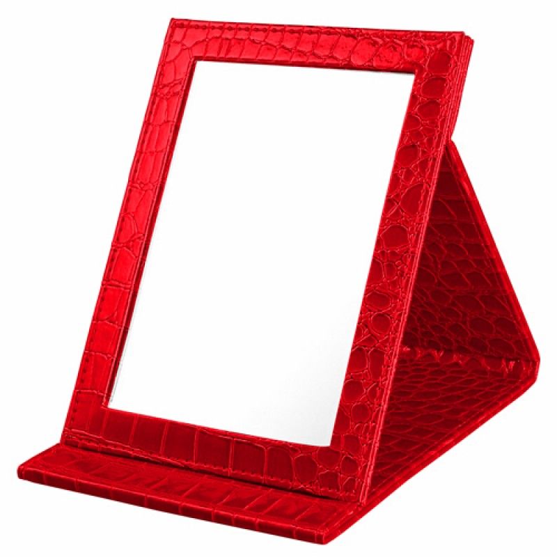 Wholesale Alligator Pattern Portable Folding Mirror