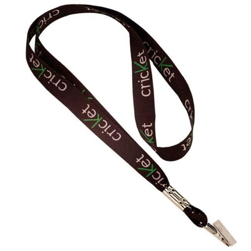 Wholesale 3/4&quot; Sublimated Lanyard w/Bulldog Clip-[NW-91906]