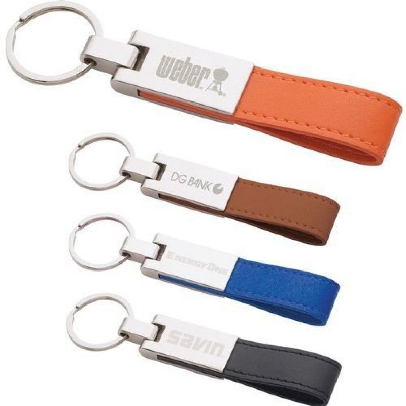 Wholesale Leatherette Silver Key Ring