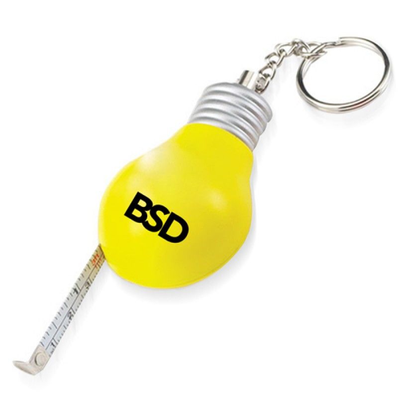 Wholesale Bulb Shaped Measuring Tape Keyring