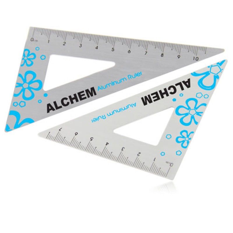 Wholesale Aluminum Twain Triangular Rulers