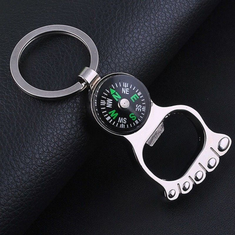 Wholesale Foot Shaped Compass Keychain