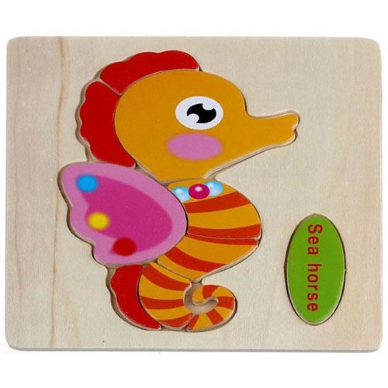 Wholesale Wooden Colorful Animals Logical Educational Toys