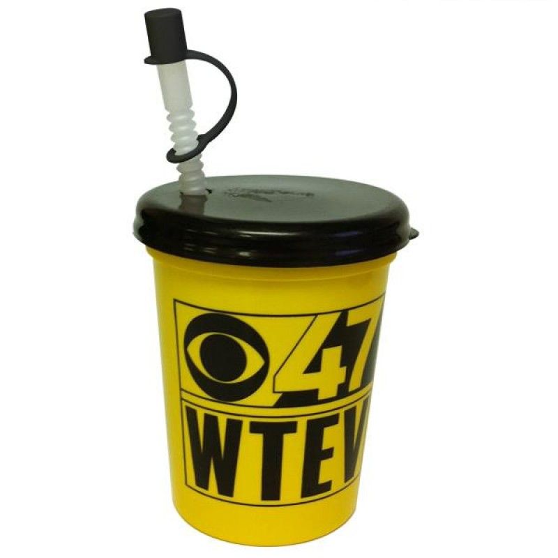 Wholesale 16 oz. Stadium Cup + Flyer Lid & Straw-[AA-29038]