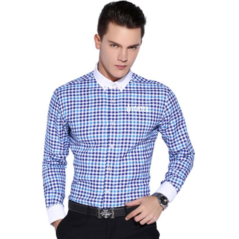 Wholesale Square Collar Checked Shirts