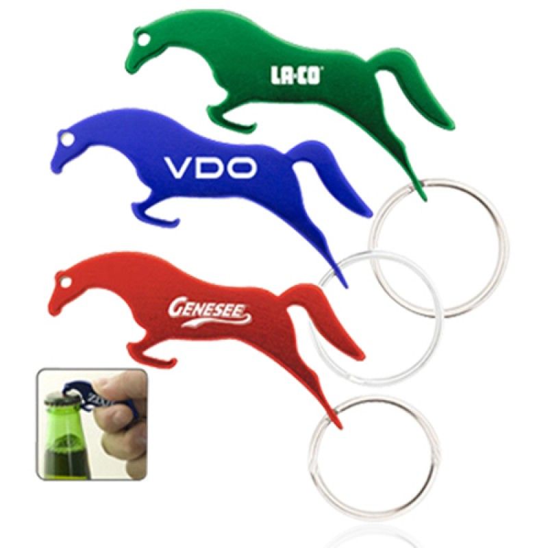 Wholesale Jumping Horse Bottle Opener Keychain