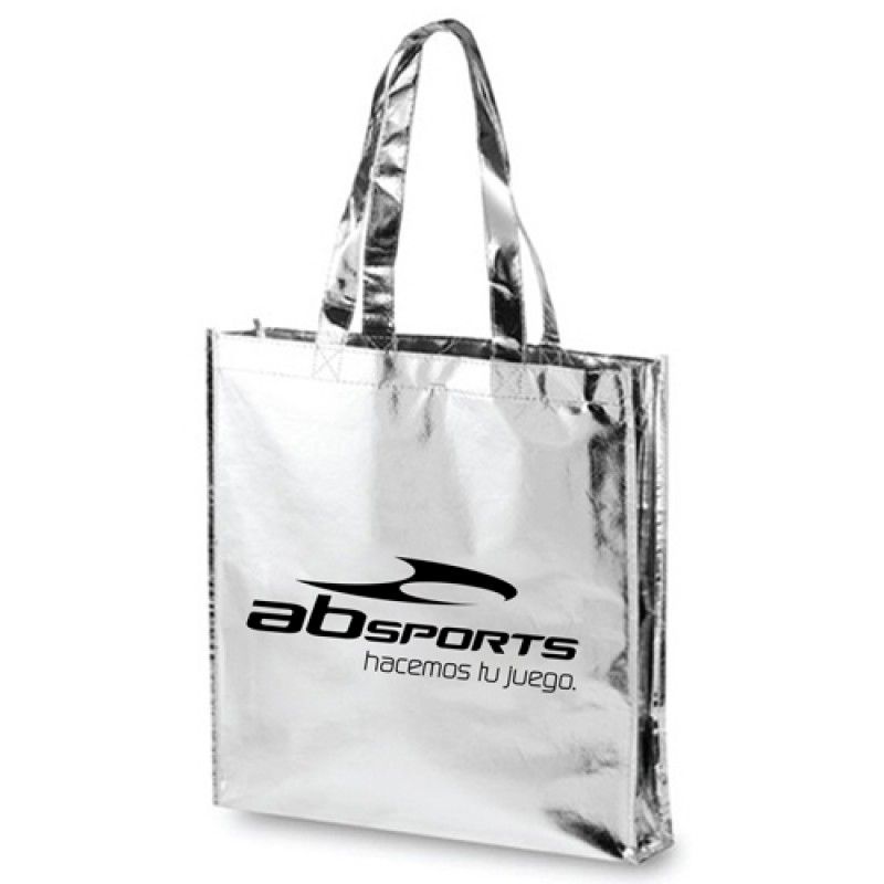 Wholesale Laminated Metallic Tote Bag With Handle