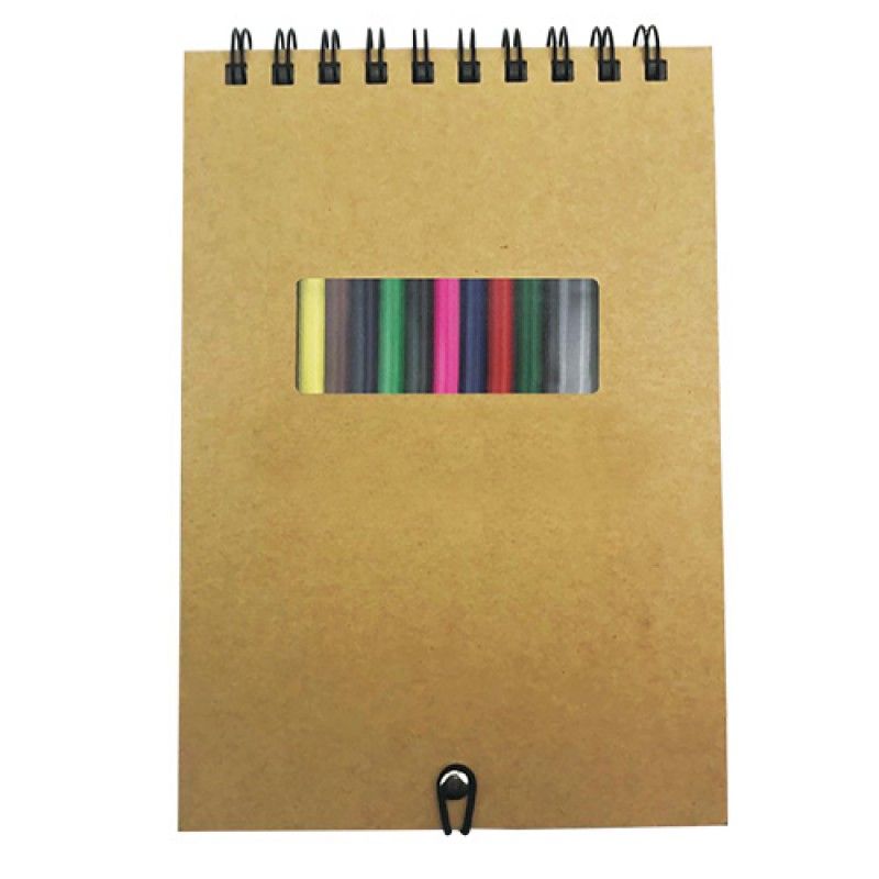 Wholesale A5 Notebook with Crayons