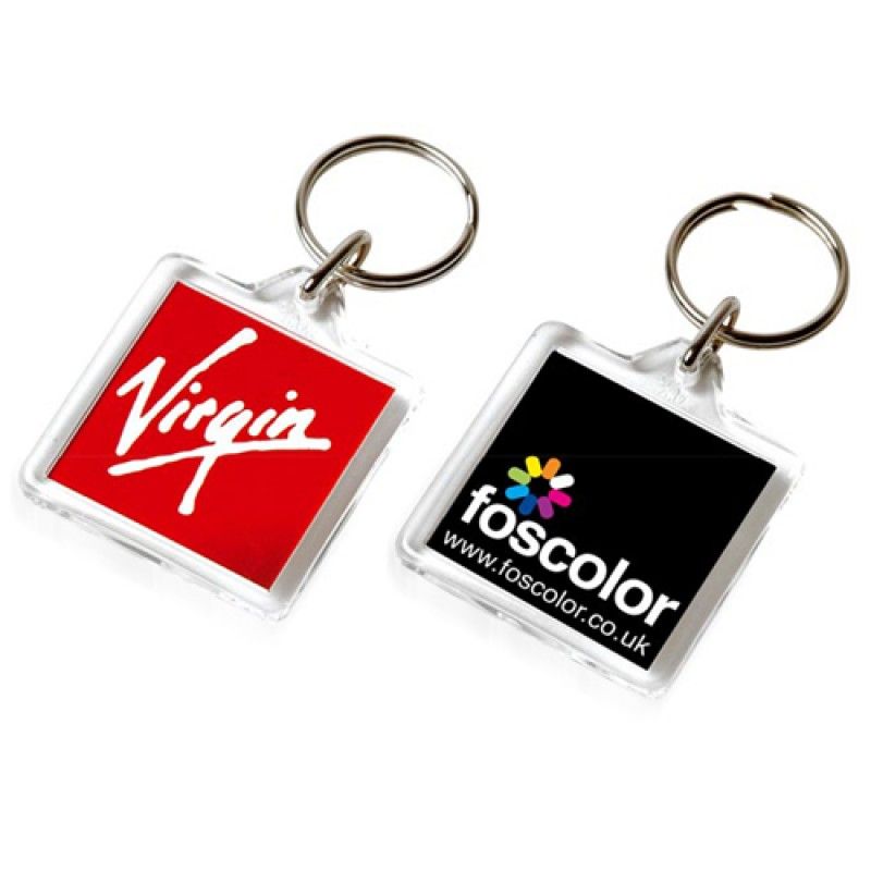 Wholesale Square Acrylic Key Ring