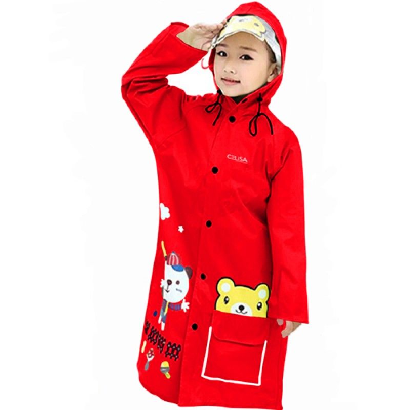 Wholesale Young Girl Cartoon Raincoat