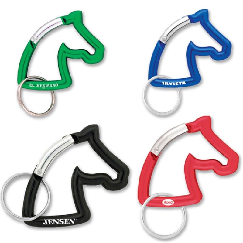 Wholesale Horse Head Carabiner Keychain