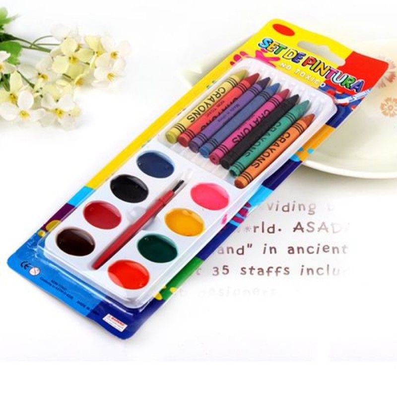 Wholesale Children 8 Color Watercolor Crayons