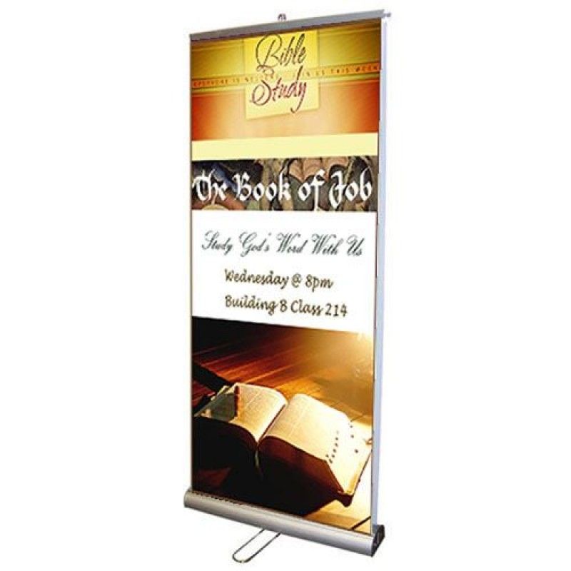 Wholesale Double Sided Retractable Roll Up 33 Inch Banner Stand