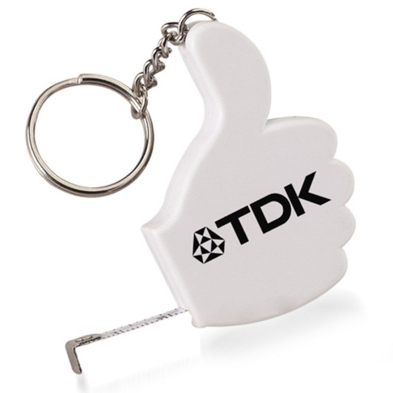 Wholesale Thumbs Up Measuring Tape Key Ring