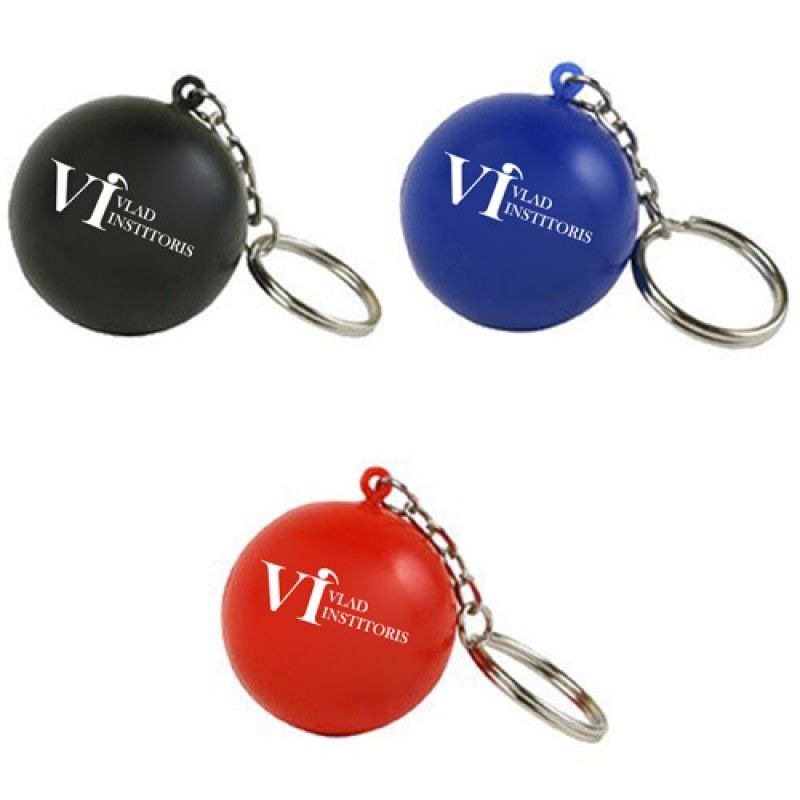 Wholesale Squeezable Stress Ball Key Chain