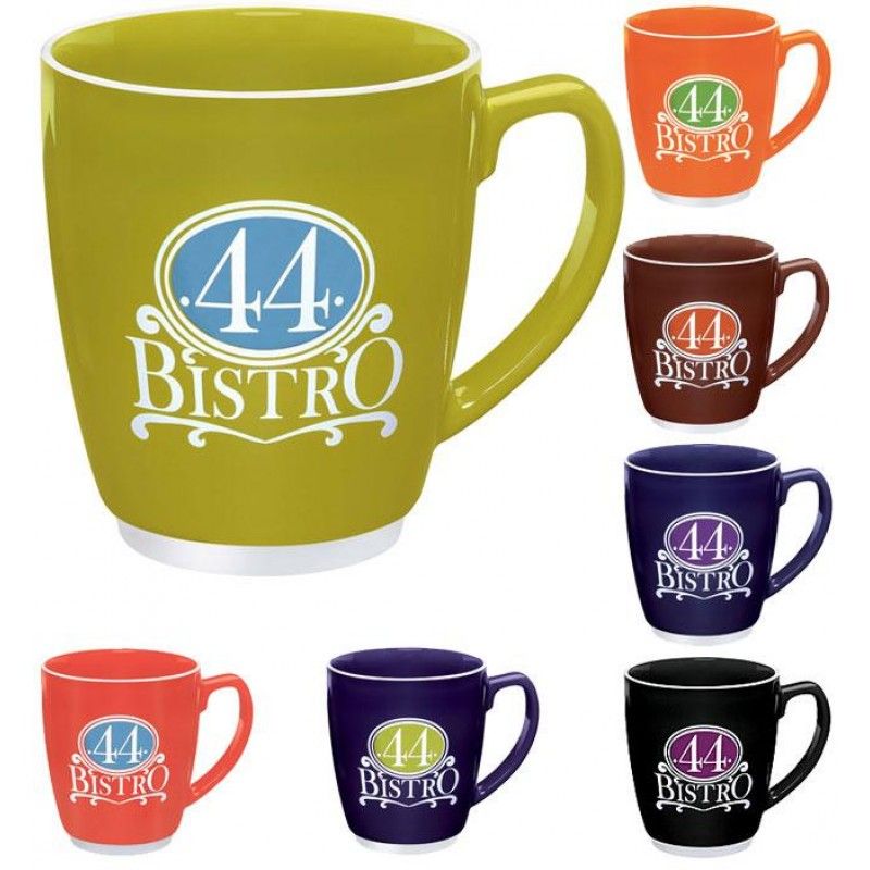 Wholesale Large Color Bistro with Accent Mug - 22 oz.-[NW-91369]