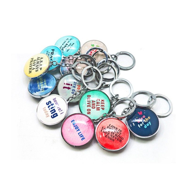 Wholesale Round Metal Souvenir Keychain