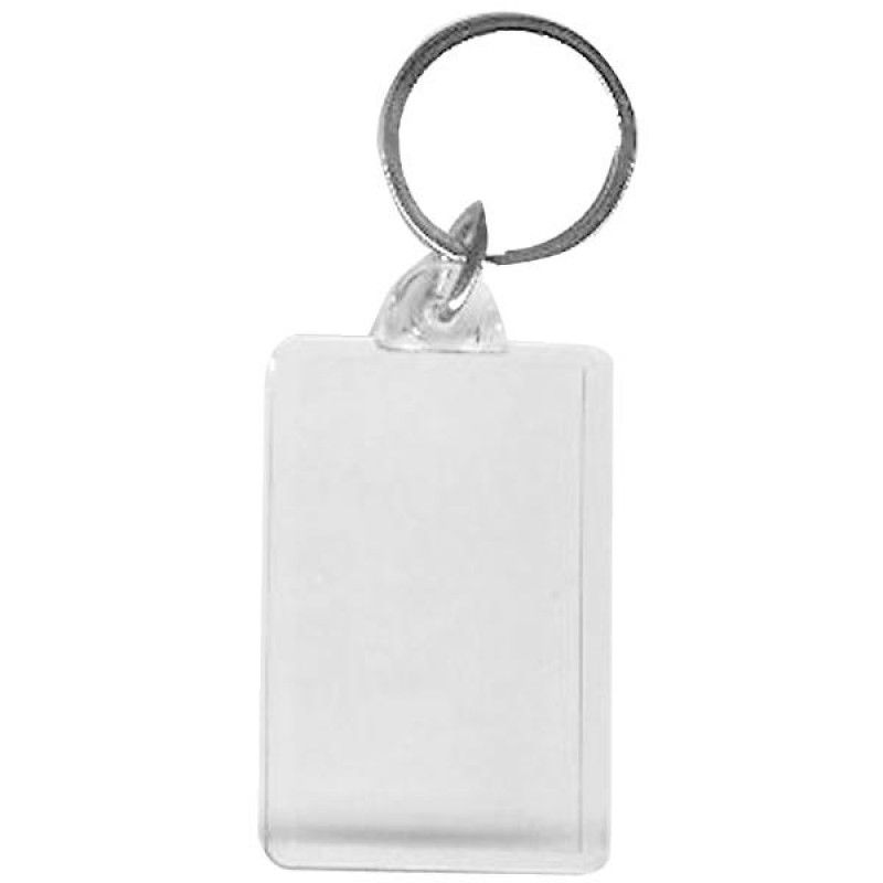 Wholesale BLANK - Snap-In Jumbo Rectangle Flat Key Tag-[BW-27071]