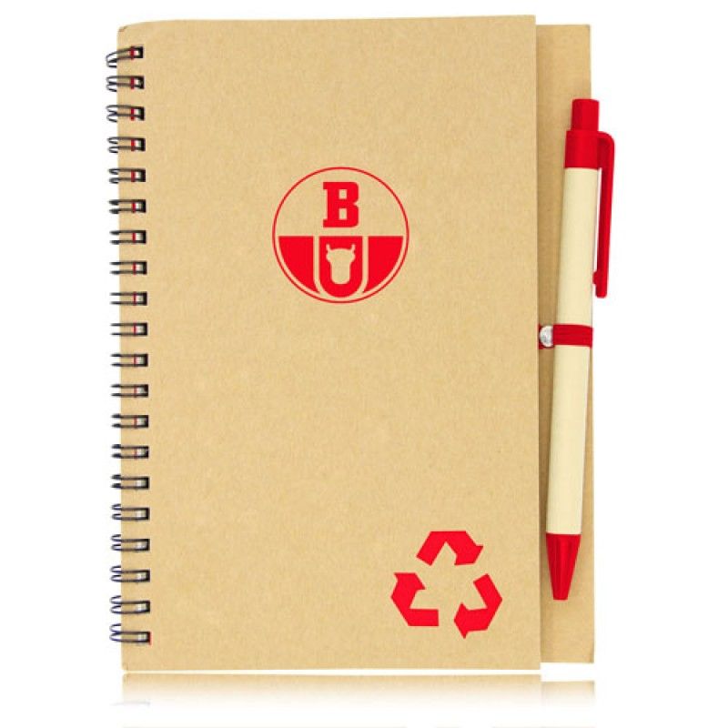 Wholesale Eco Friendly Spiral Notebook with Pen