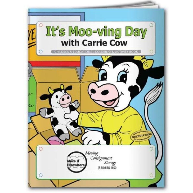 Wholesale Coloring Book: It's Moo-ving Day-[NW-91666]