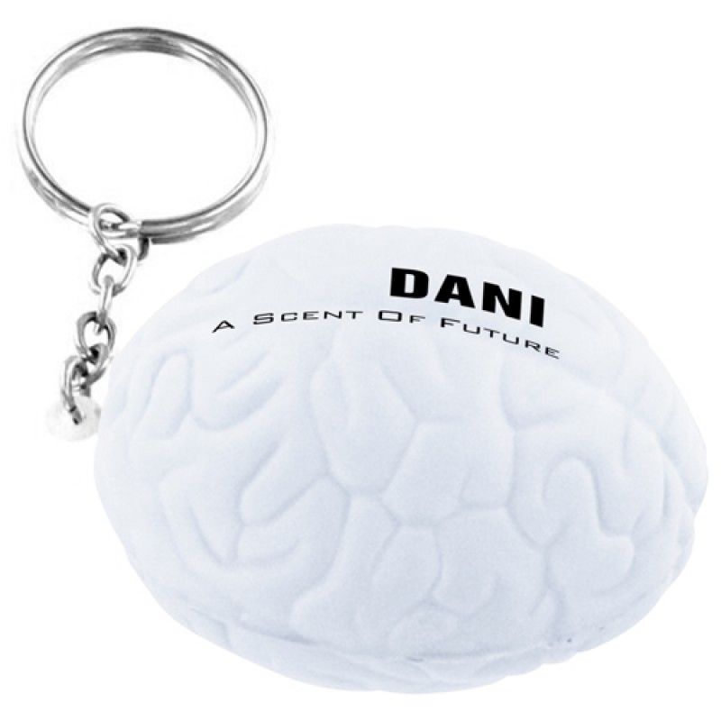 Wholesale Brain Shape Stress Ball Key Chain