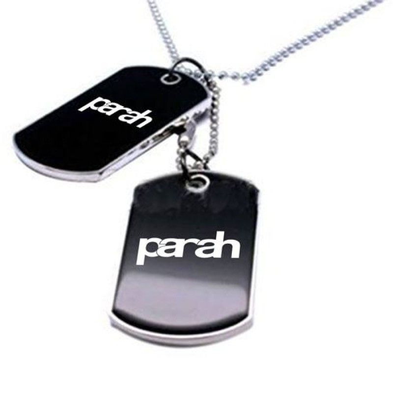 Wholesale Black Army Style 2 Dog Tags Chain Pendant