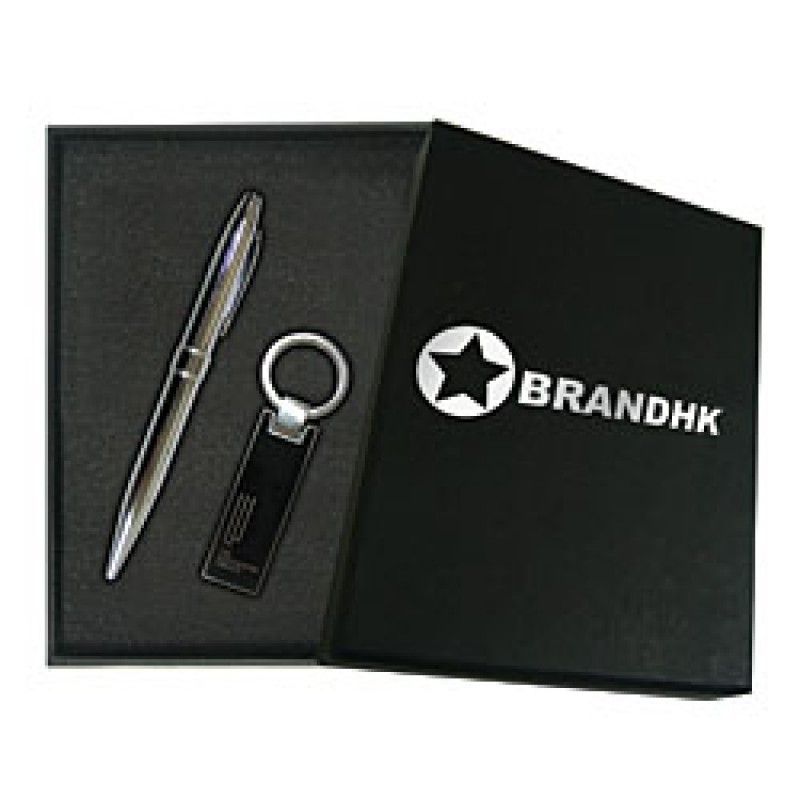 Wholesale Cross pen with Silver plated keychain