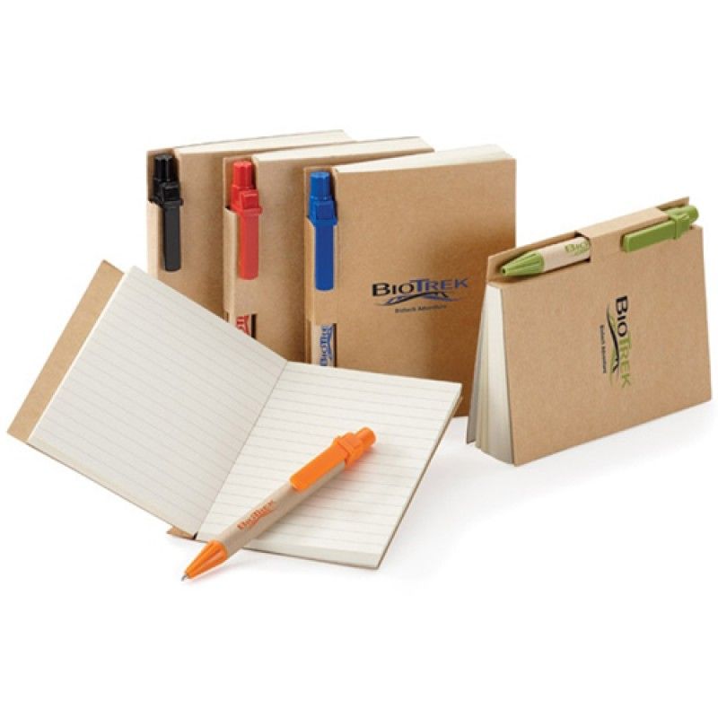 Wholesale Eco Kraft Cover Notepad With Pen