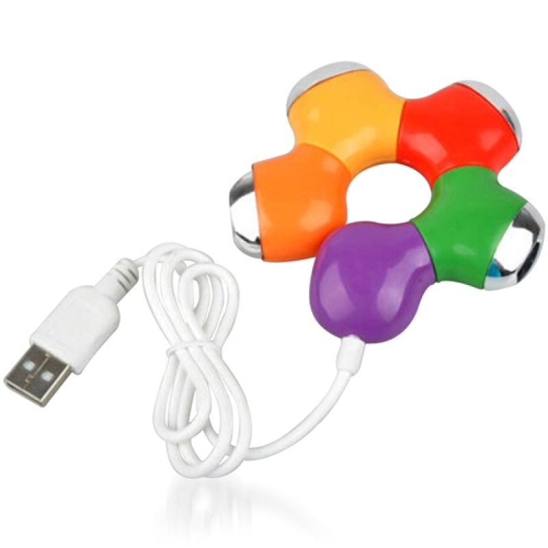 Wholesale Flower Puzzle Shaped 4 Port USB Hub