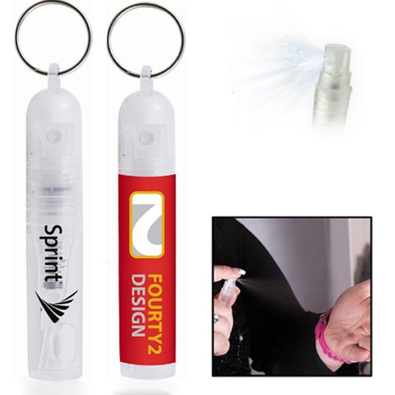 Wholesale Mini Sanitizer Spray With Keychain