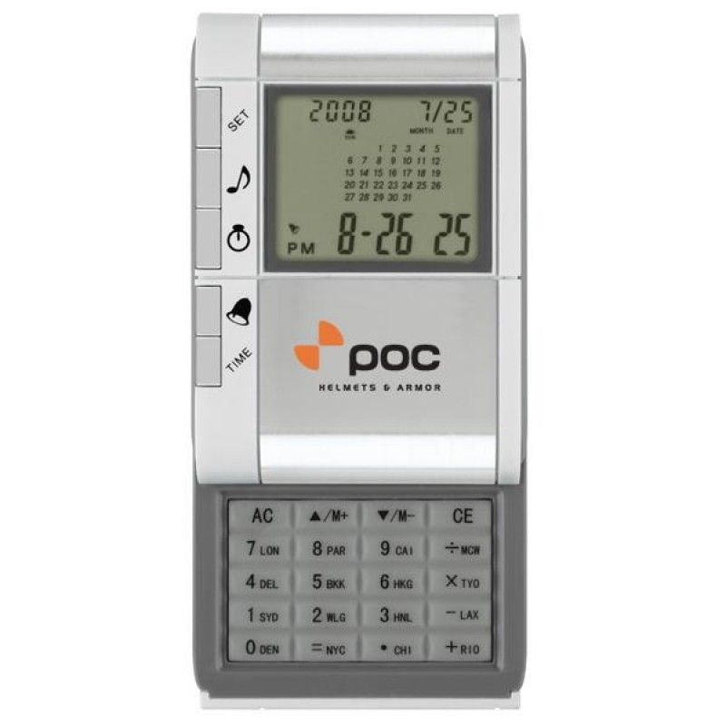 Wholesale Compact World Time Alarm/ Clock Calculator-[SW-28028]