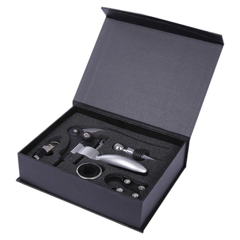 Wholesale Wine 5 Piece Corkscrew Drip Ring Set