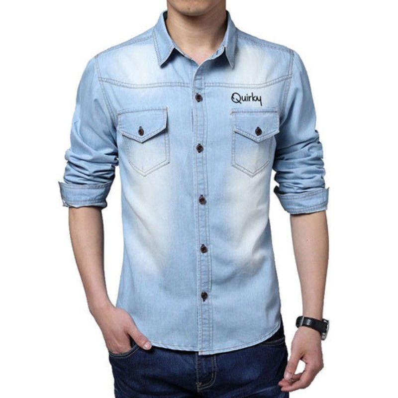 Wholesale Autumn Fashion Slim Fit Jean Shirts