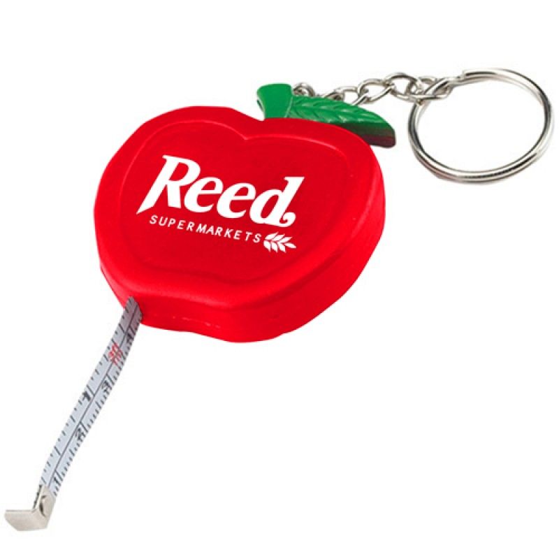 Wholesale Apple Shaped Tape Measure Keychain