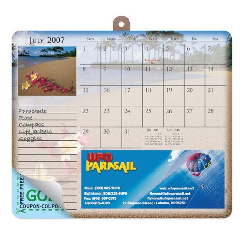 Wholesale Standard Texture 12 x 7 1/4 x 8 1/2 Calendar Mouse Pad-[DG-27053]